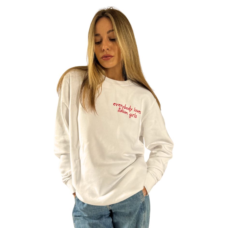 Everybody Loves Italian Girls - Felpa Girocollo