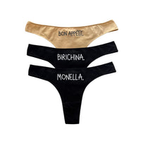 Tanga Pack Nero 3 pz.