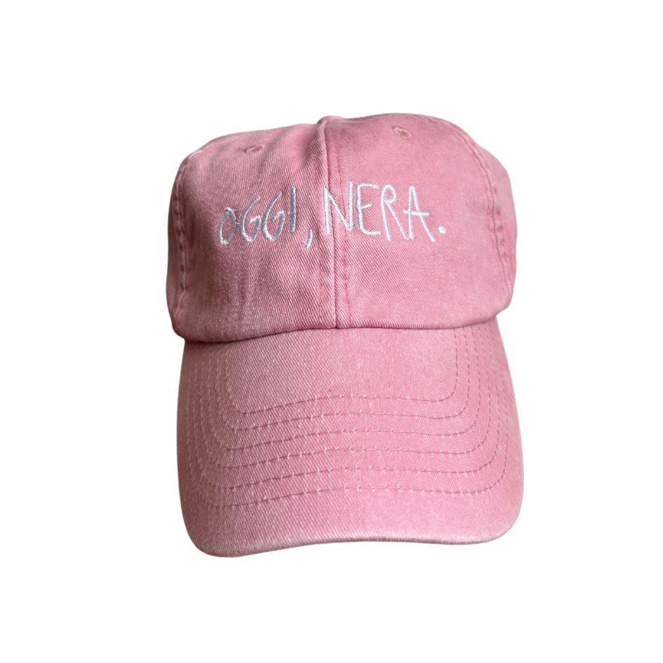 Oggi, Nera. - Cappello Visiera Ricamato