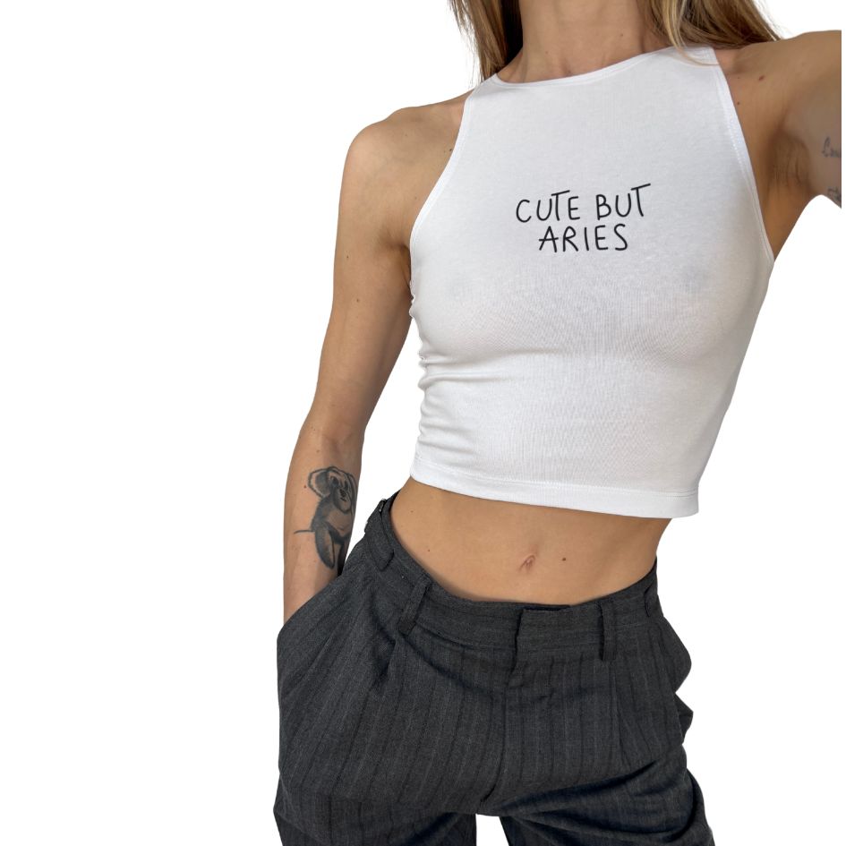 Segni Zodiacali Cute But - Crop Canotta