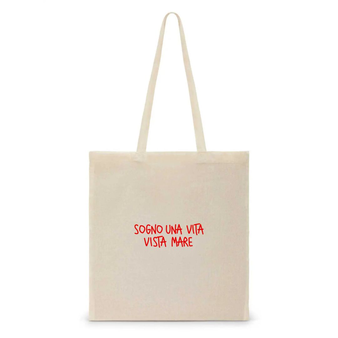 Sogno Una Vita Vista Mare - Tote Bag