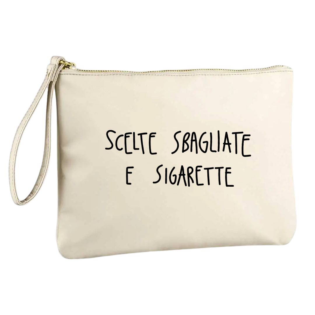 Scelte Sbagliate E Sigarette - Pochette Nylon Beige