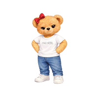 Oggi, Nera. Orsetto - T-Shirt