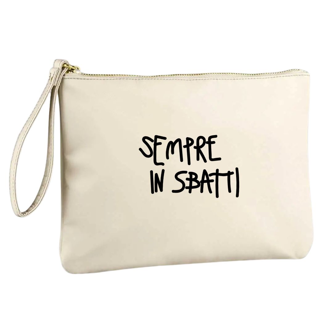 Sempre In Sbatti - Pochette Nylon Beige