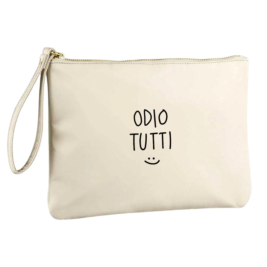Odio Tutti :) - Pochette Nylon Beige