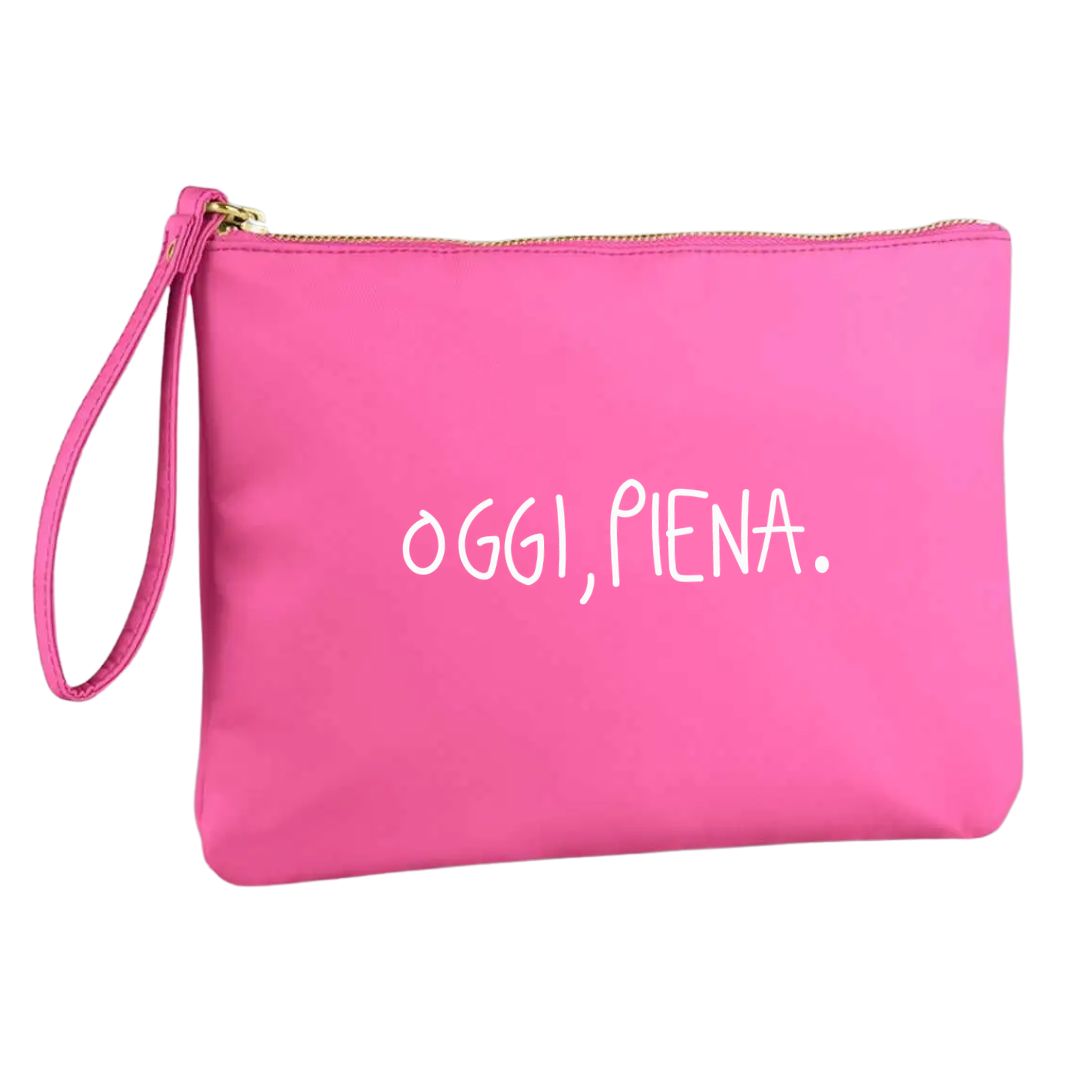 Oggi, Piena. - Pochette Nylon Fucsia