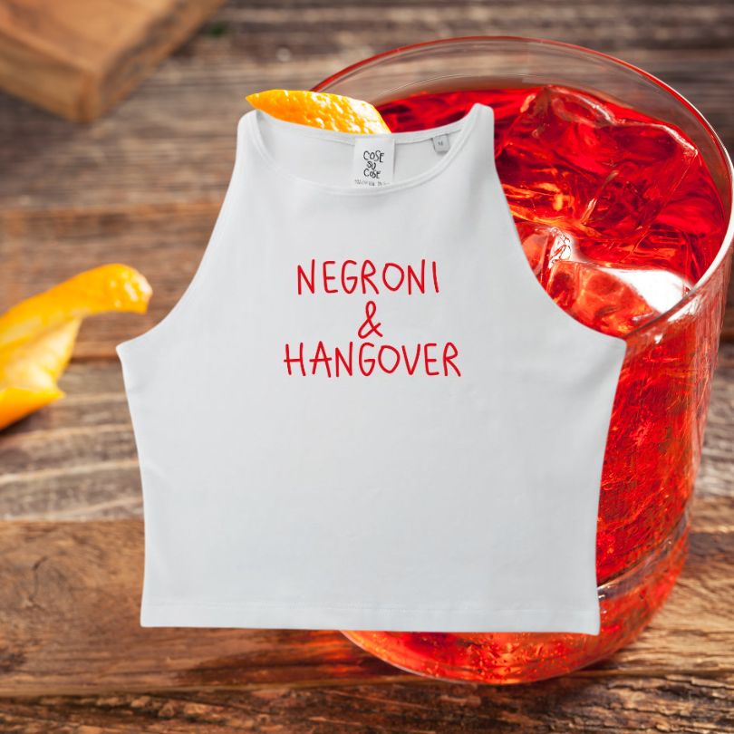 Negroni & Hangover - Crop Canotta