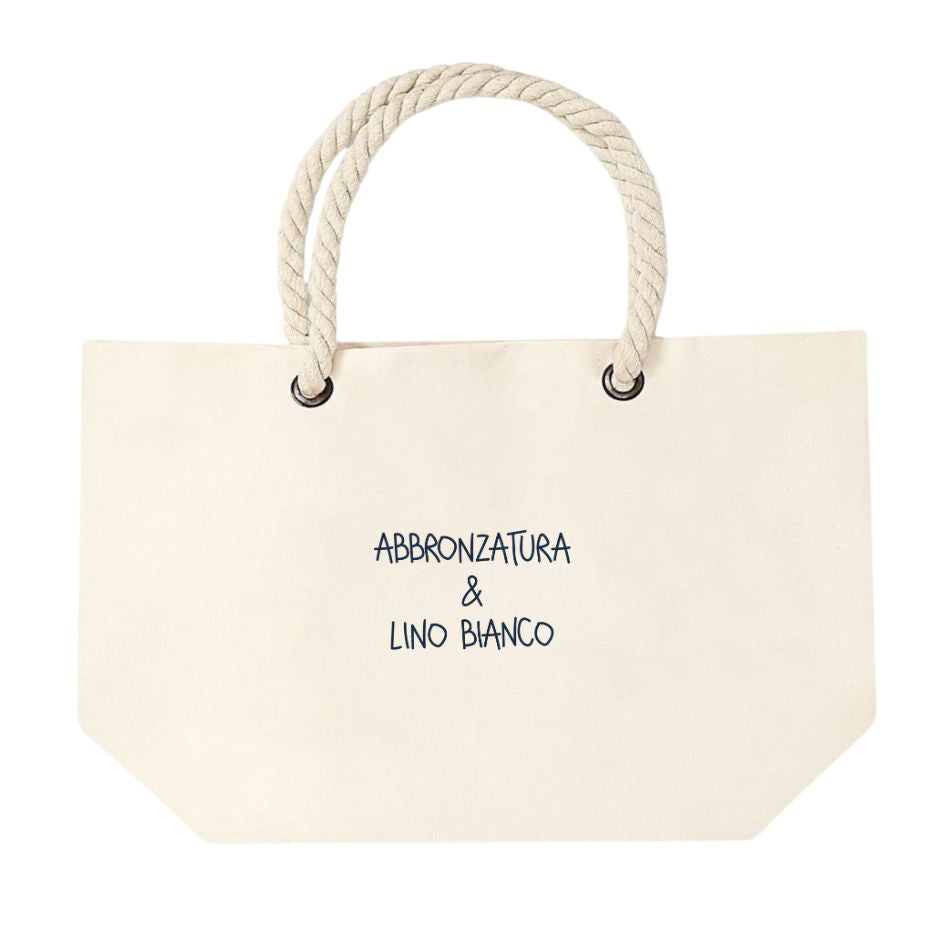 Abbronzatura & Lino Bianco - Borsa Mare