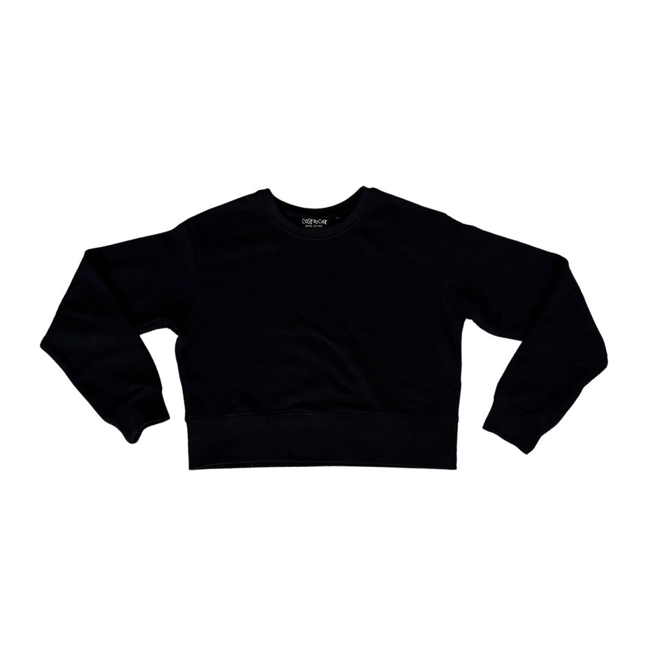 cosesucose Logo Bold - Felpa Crop Girocollo