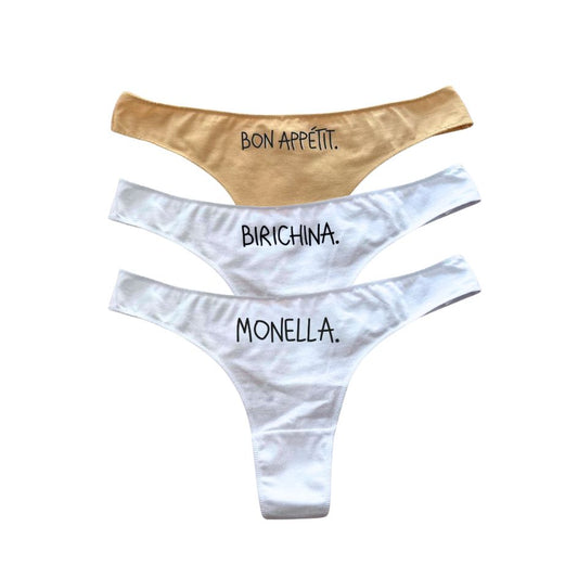 Tanga Pack Bianco 3 pz.