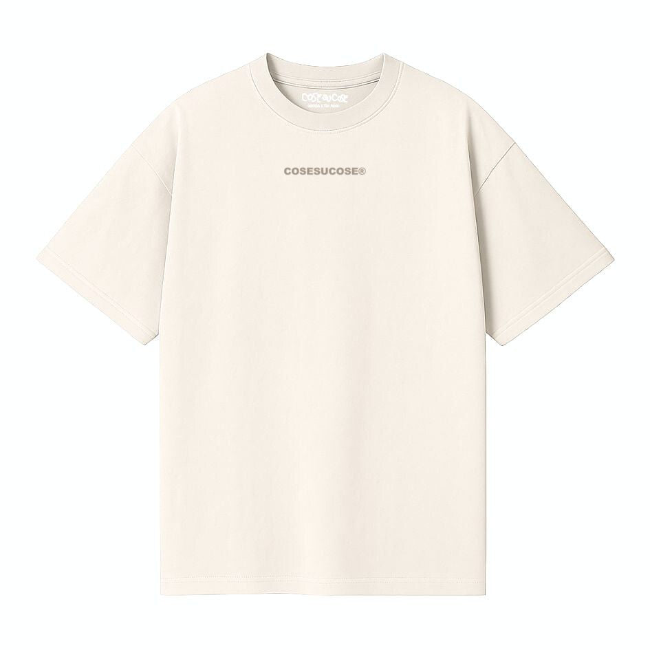 cosesucose Logo Bold- T-Shirt Over Beige