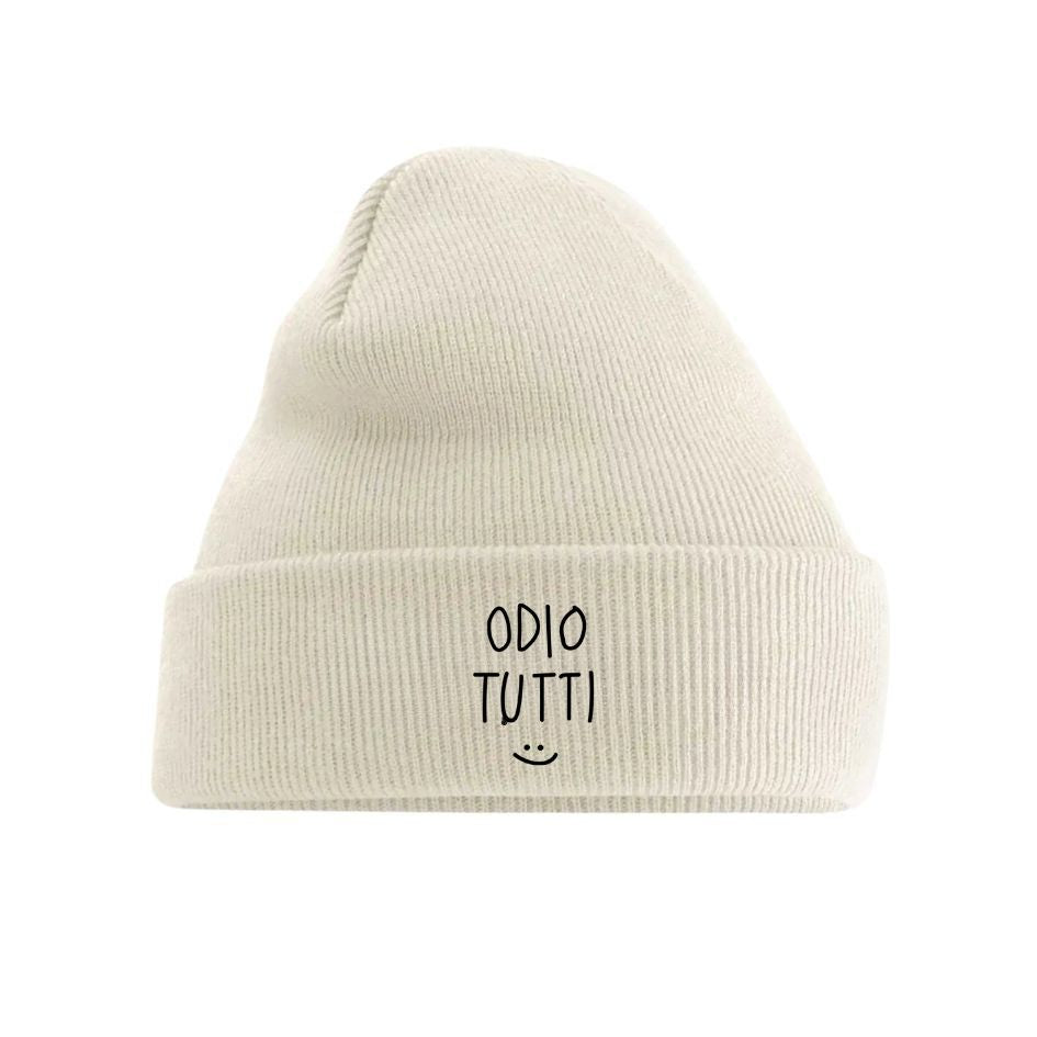 Odio Tutti :) - Cuffia Ricamata