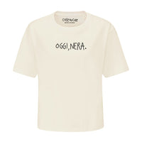 Oggi, Nera. - Crop T-Shirt
