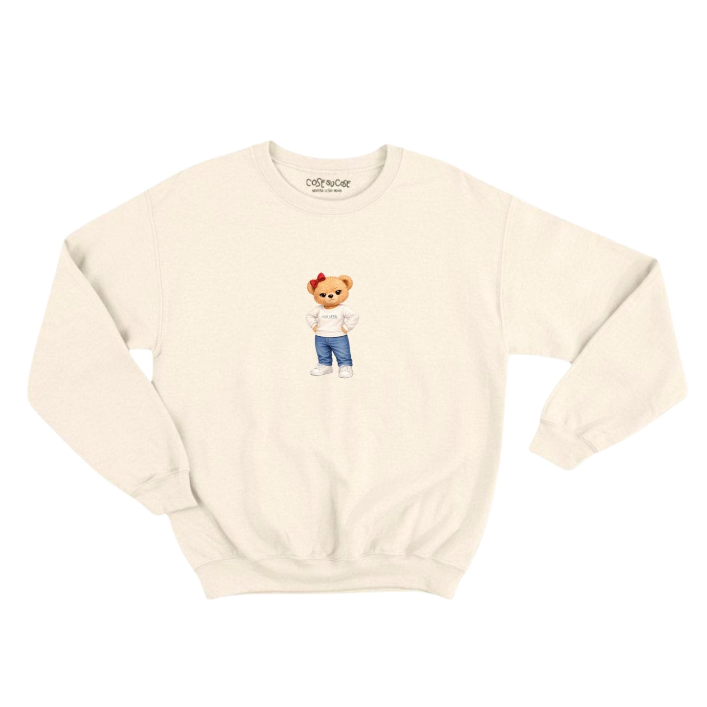 Oggi, Nera. Orsetto - Felpa Girocollo