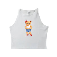 Oggi, Nera. Orsetto - Crop Canotta