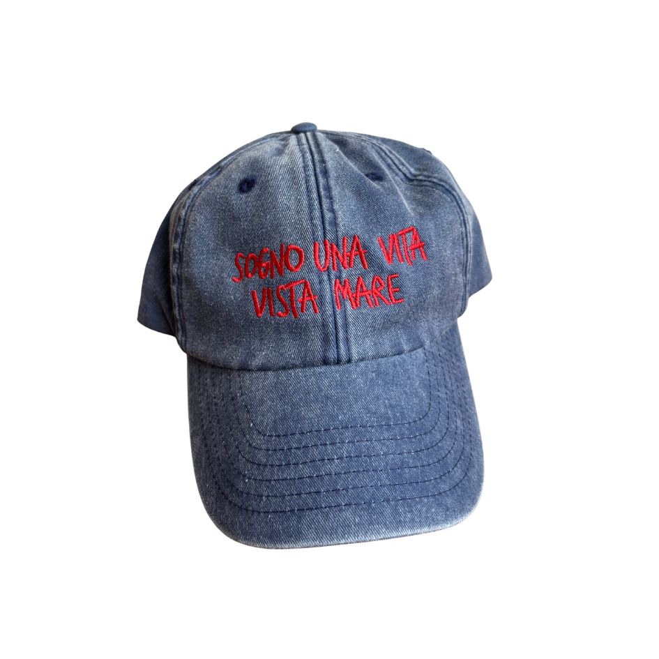 Sogno Una Vita Vista Mare - Cappello Ricamato
