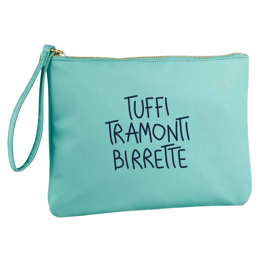 Tuffi Tramonti Birrette - Pochette Nylon Azzurra