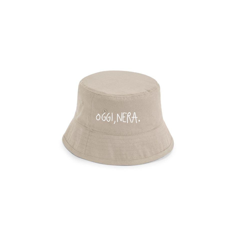 Oggi, Nera. - Cappello Pescatore Stampato
