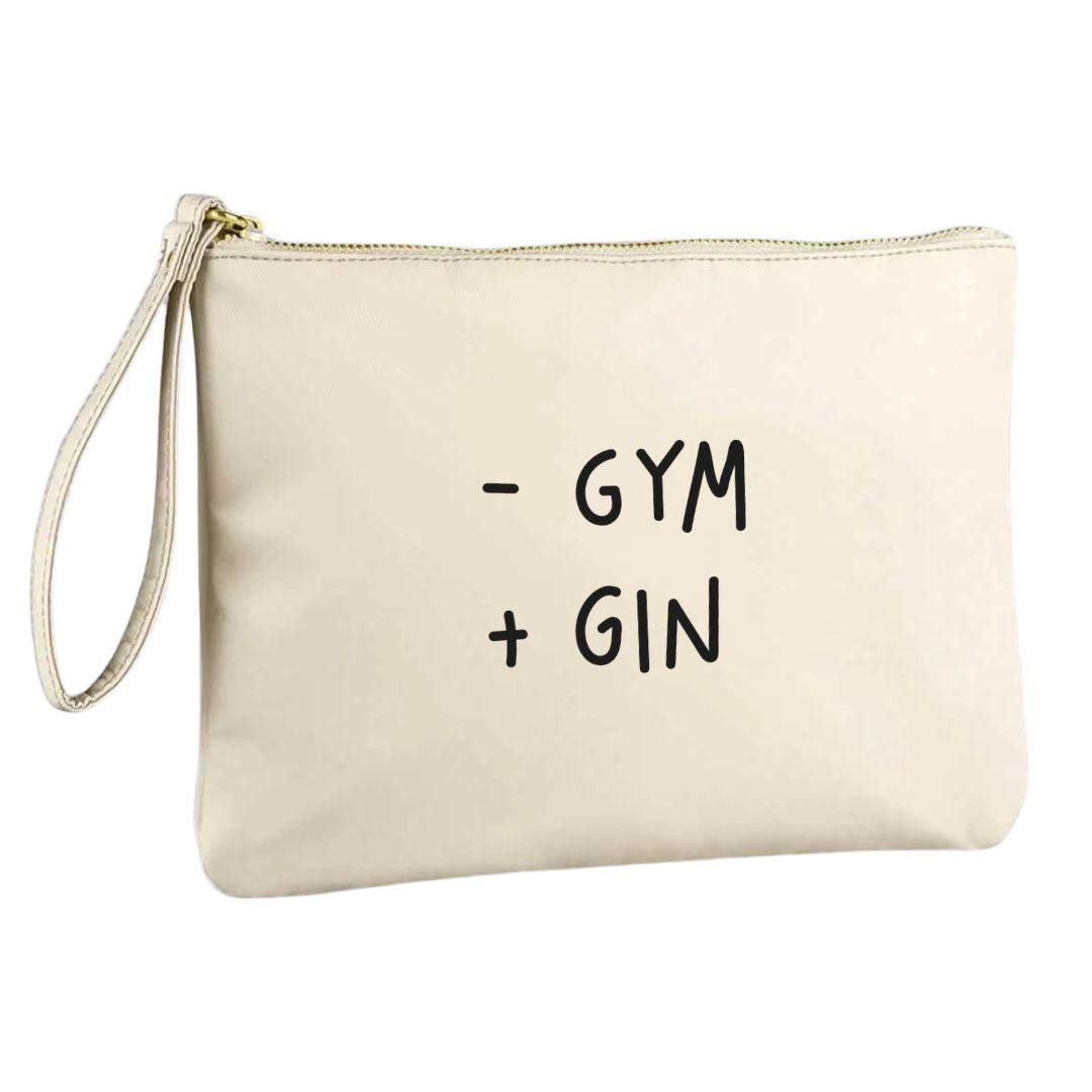 - Gym + Gin - Pochette Nylon Beige