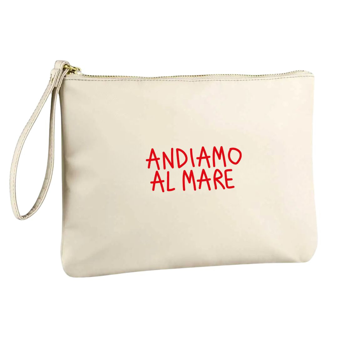 Andiamo Al Mare - Pochette Nylon Beige