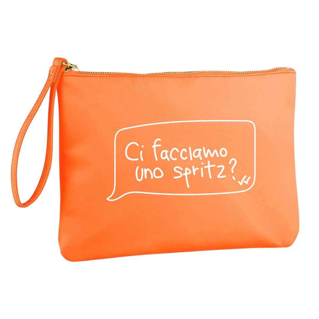 Ci Facciamo Uno Spritz ? - Pochette Nylon Arancio