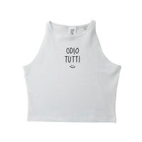 Odio tutti :) - Crop Canotta