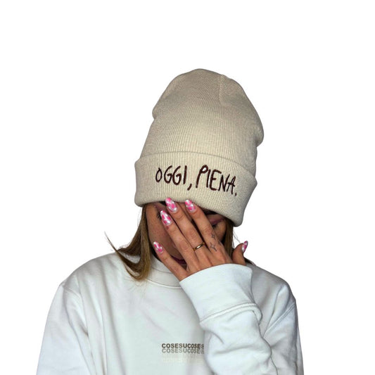 Oggi, Piena. - Cuffia Ricamata