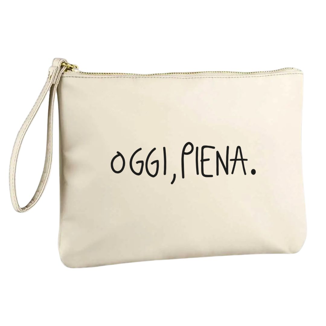 Oggi, Piena. - Pochette Nylon Beige