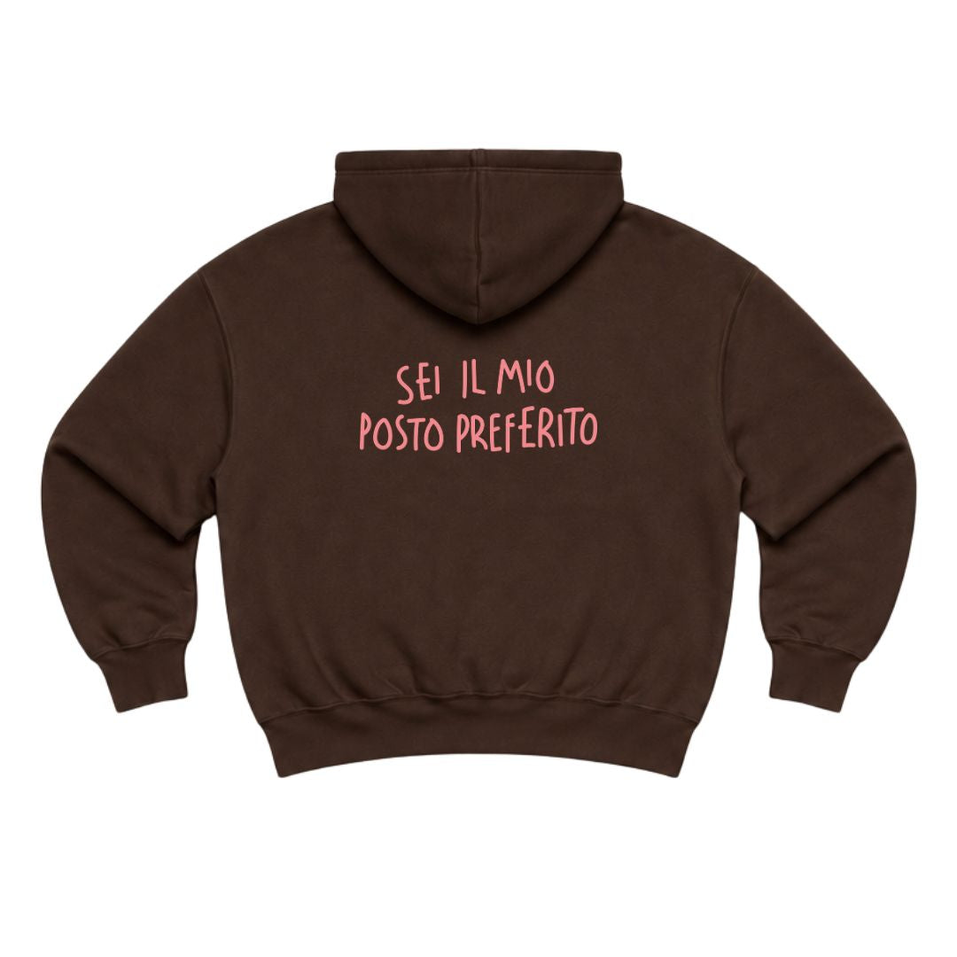 Sei Il Mio Posto Preferito - Felpa Cappuccio