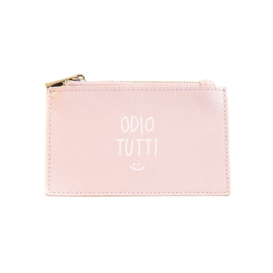 Odio Tutti :) - Portacarte Rosa