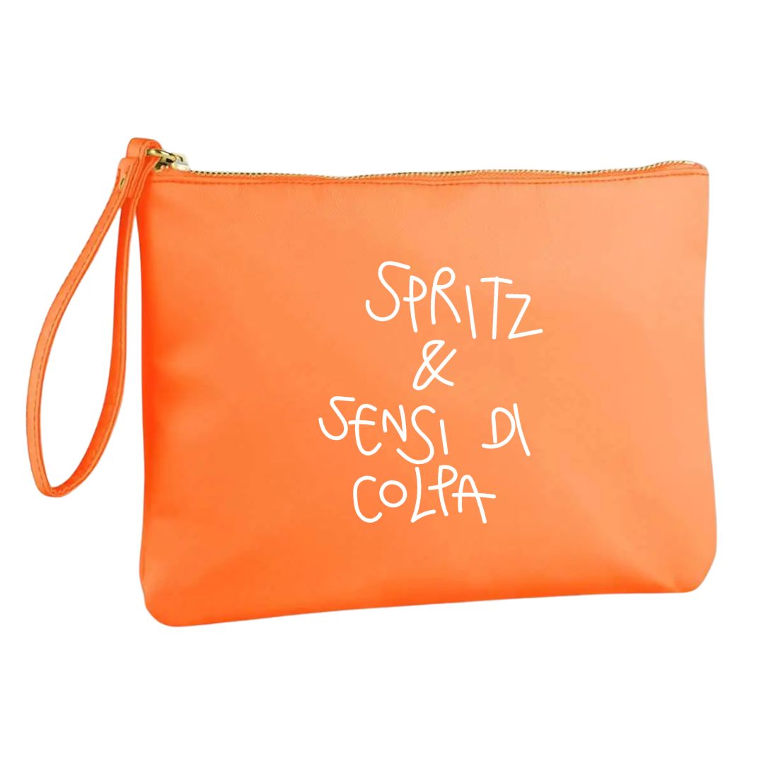 Spritz & Sensi Di Colpa - Pochette Nylon Arancio