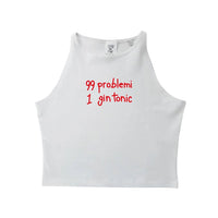 99 Problemi 1 Gin Tonic - Crop Canotta