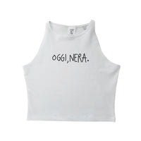 Oggi, Nera. - Crop Canotta