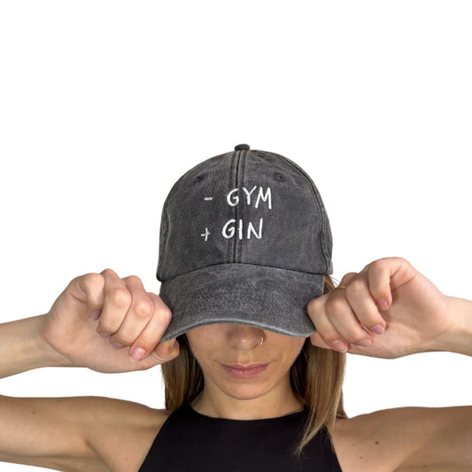 - Gym + Gin - Cappello Visiera Ricamato