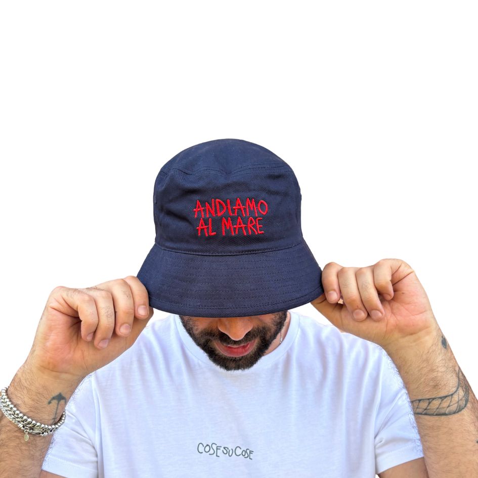 Andiamo Al Mare  - Cappello Pescatore Ricamato