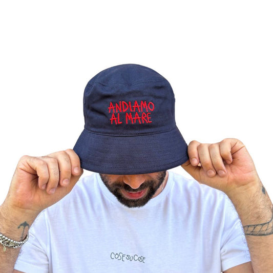 Andiamo Al Mare  - Cappello Pescatore Ricamato