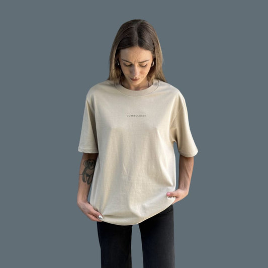 cosesucose Logo Bold- T-Shirt Over Beige