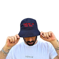 Sogno Una Vita Vista Mare  - Cappello Pescatore Ricamato