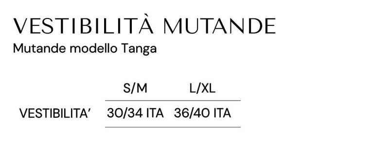 Guida alle taglie