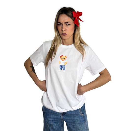 Oggi, Nera. Orsetto - T-Shirt