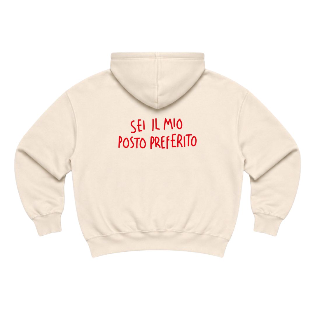 Sei Il Mio Posto Preferito - Felpa Cappuccio