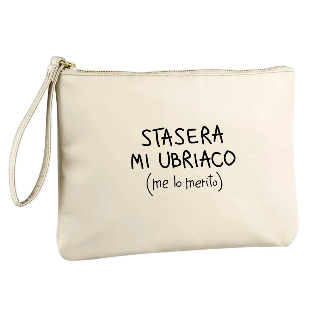 Stasera Mi Ubriaco - Pochette Nylon Beige