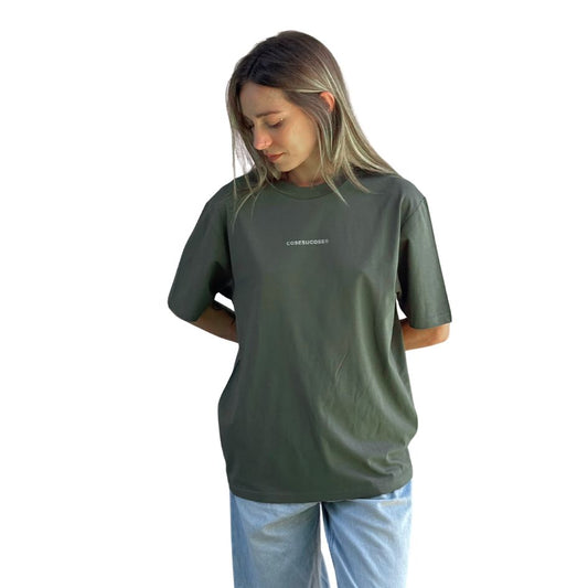 cosesucose Logo Bold - T-Shirt Over Military Green