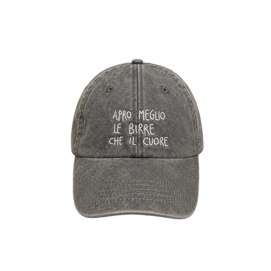 Apro Meglio Le Birre Che Il Cuore - Cappello Visiera Ricamato