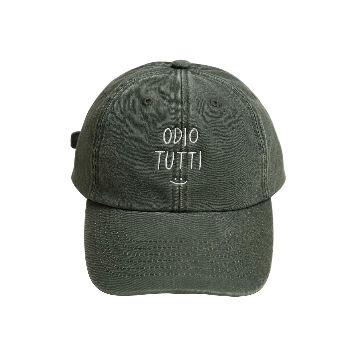 Odio Tutti :) - Cappello Visiera Ricamato