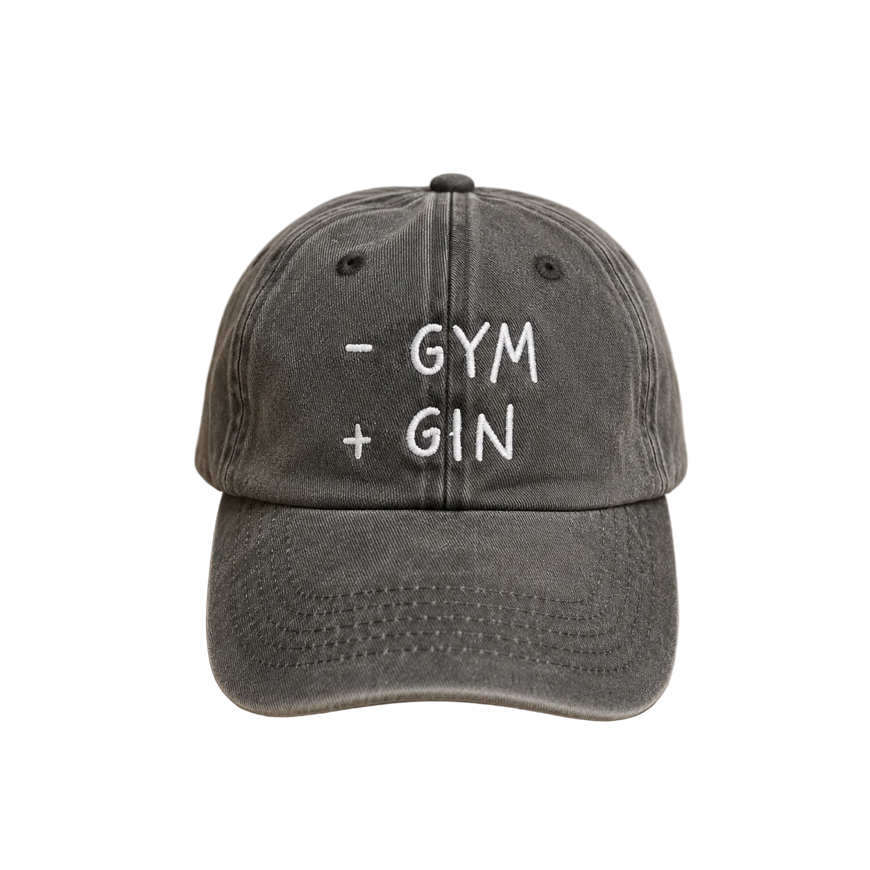 - Gym + Gin - Cappello Visiera Ricamato