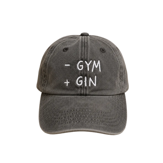 - Gym + Gin - Cappello Visiera Ricamato