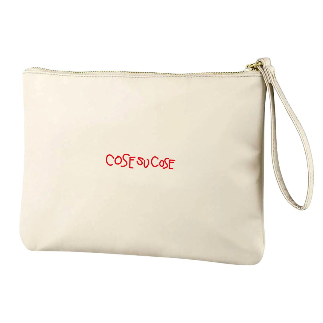 Andiamo Al Mare - Pochette Nylon Beige