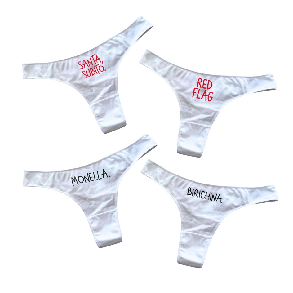 Tanga Pack Bianco 4 pz.