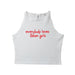 Everybody Loves Italian Girls - Crop Canotta